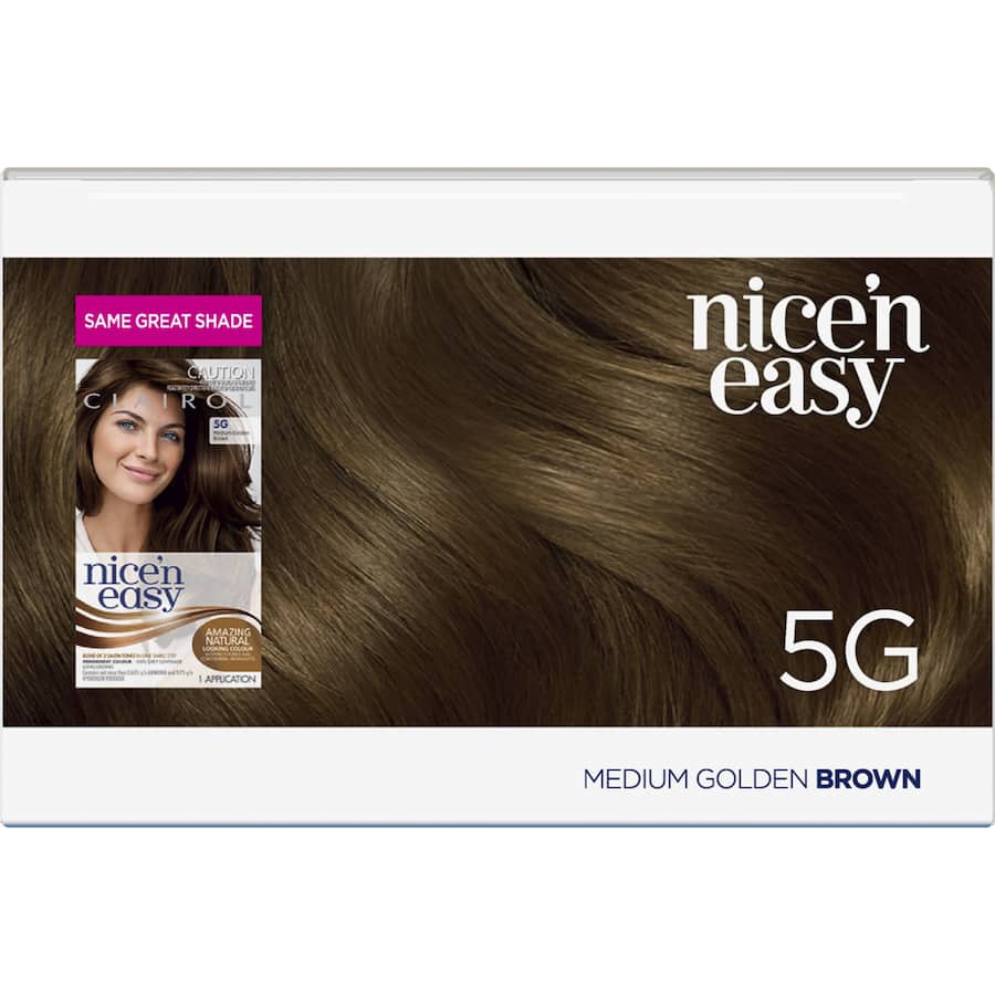 Clairol Nice N Easy Hair Colour Medium Golden Brown 5g 1pack