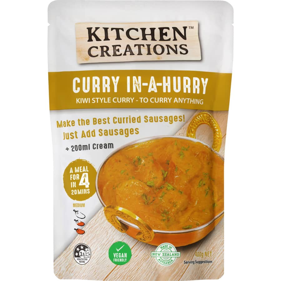 Kitchen Creations Recipe Base Curry In A Hurry Sachet 400g