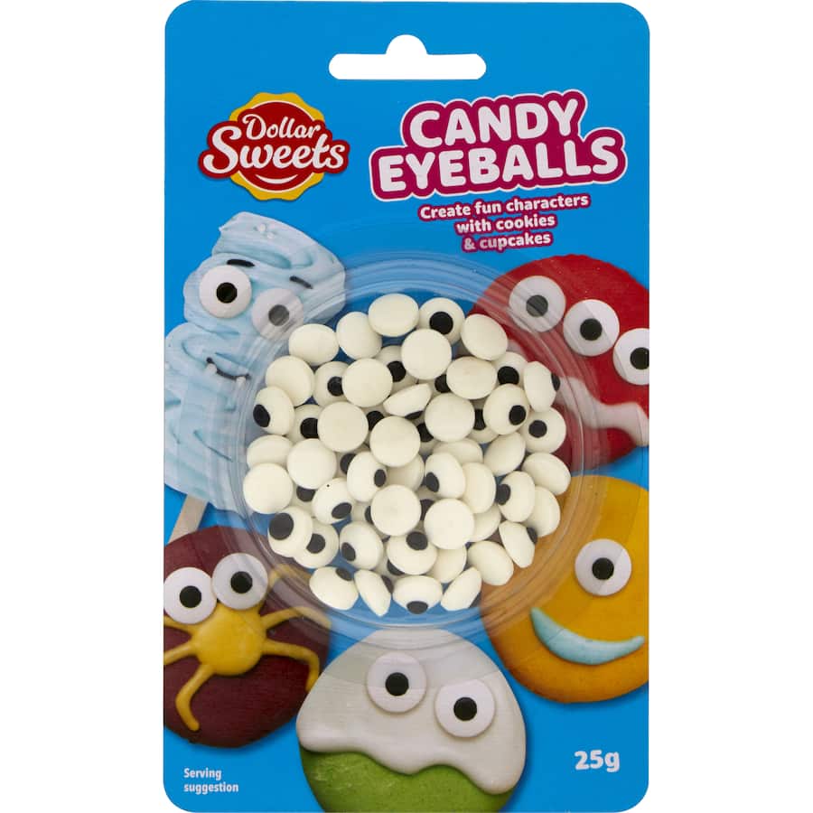 Dollar Sweets Candy Eyeball Toppings  25g