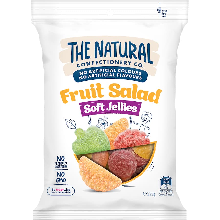 The Natural Confectionery Co. Lollies Soft Fruit Salad 220g