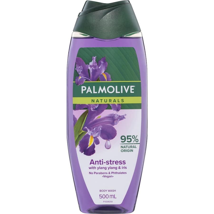 Palmolive Naturals Shower Gel Body Wash Anti Stress Bottle 500mL