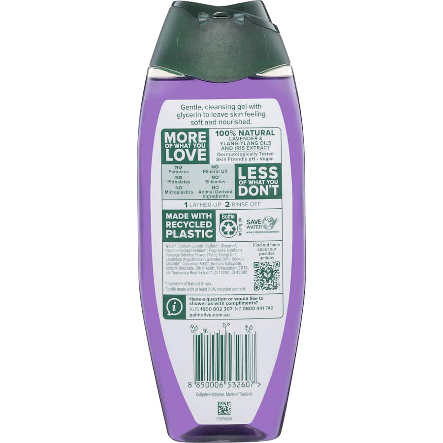 Palmolive Naturals Shower Gel Body Wash Anti Stress Bottle 500mL