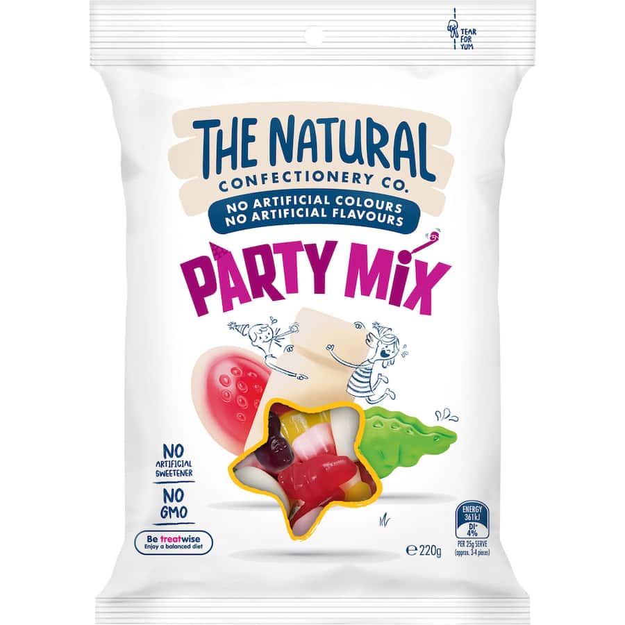 The Natural Confectionery Co. Lollies Party Mix 220g