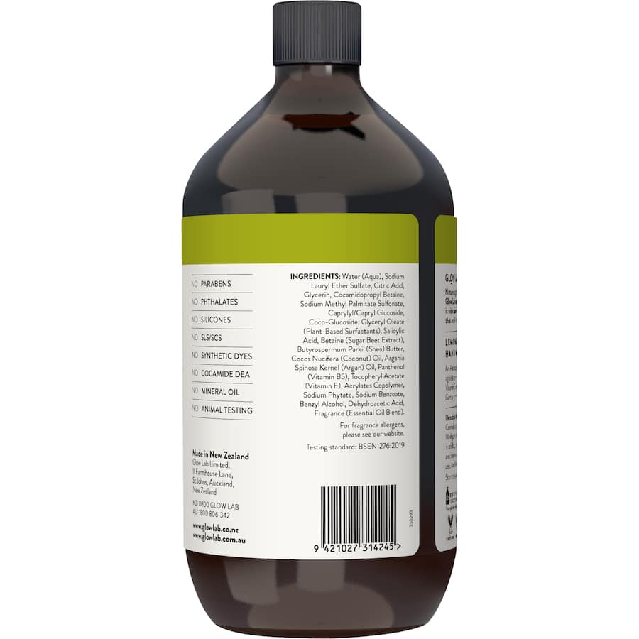 Glow Lab Hand Wash Refill Antibacterial Grass&lime 900mL