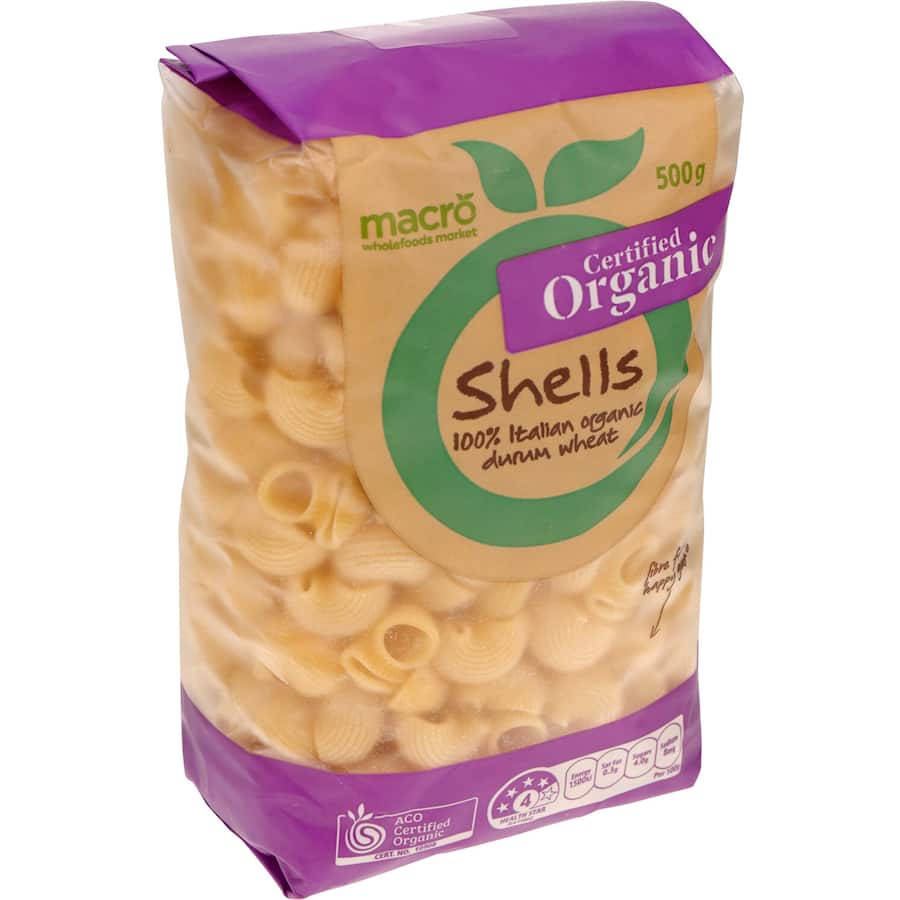 Macro Organic Pasta Shells 500g