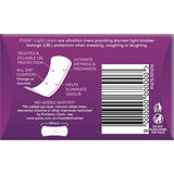 Poise Womens Continence Pads Light  Liners 18pack