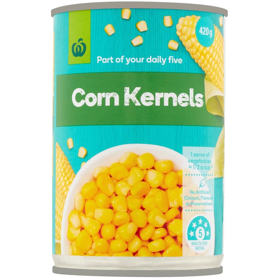 Woolworths Corn Sweet Kernels Can 420g