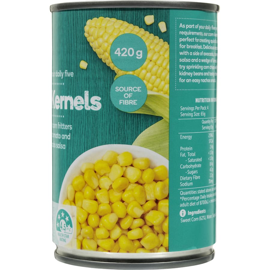 Woolworths Corn Sweet Kernels Can 420g