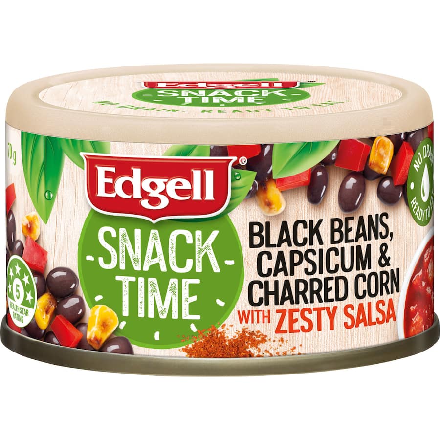 Edgell Snacktime Salsa Black Bean & Corn Mexican 70g