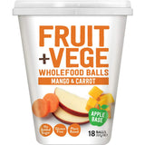 Tasti Fruit + Vege Wholefood Snack Balls Mango & Carrot 207g