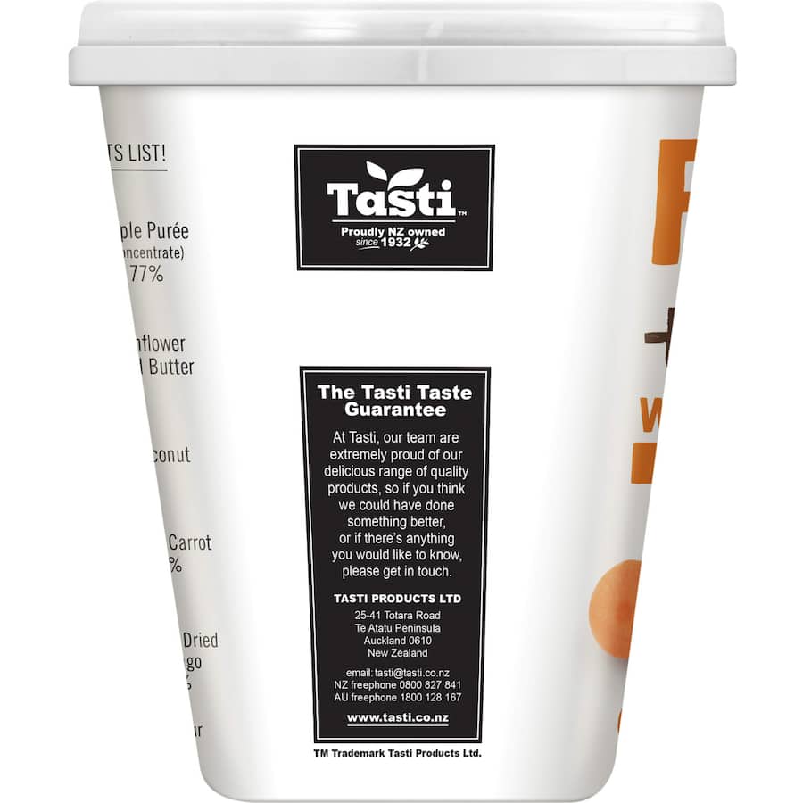 Tasti Fruit + Vege Wholefood Snack Balls Mango & Carrot 207g
