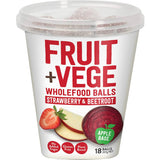 Tasti Fruit + Vege Wholefood Snack Balls Strawberry & Beetroot 207g