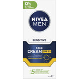 Nivea For Men Facial Moisturiser Sensitive Spf 15 75mL
