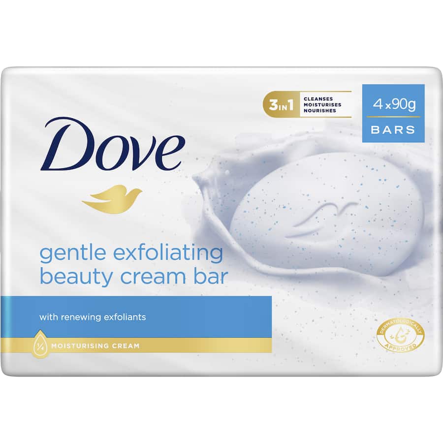 Dove Soap Bar Exfoliating 4x90g