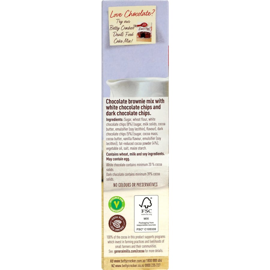 Betty Crocker Brownie Mix Triple Chocolate 500g