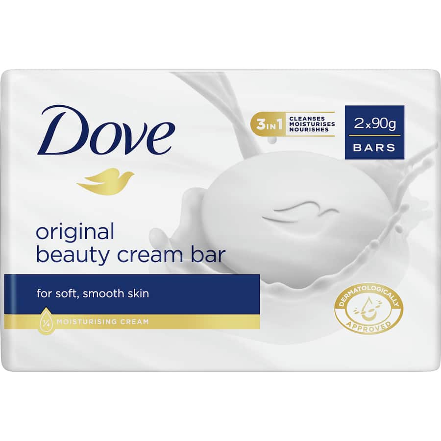 Dove Soap Bar Regular 2x90g