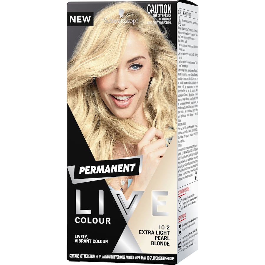 Schwarzkopf Live Colour Permanent Hair Colour Extra Light Pearl Blonde 1pack