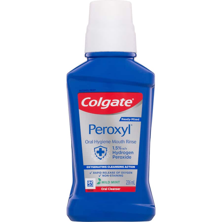 Colgate Peroxyl Mouthwash With 1.5% Hydrogen Peroxide 236mL