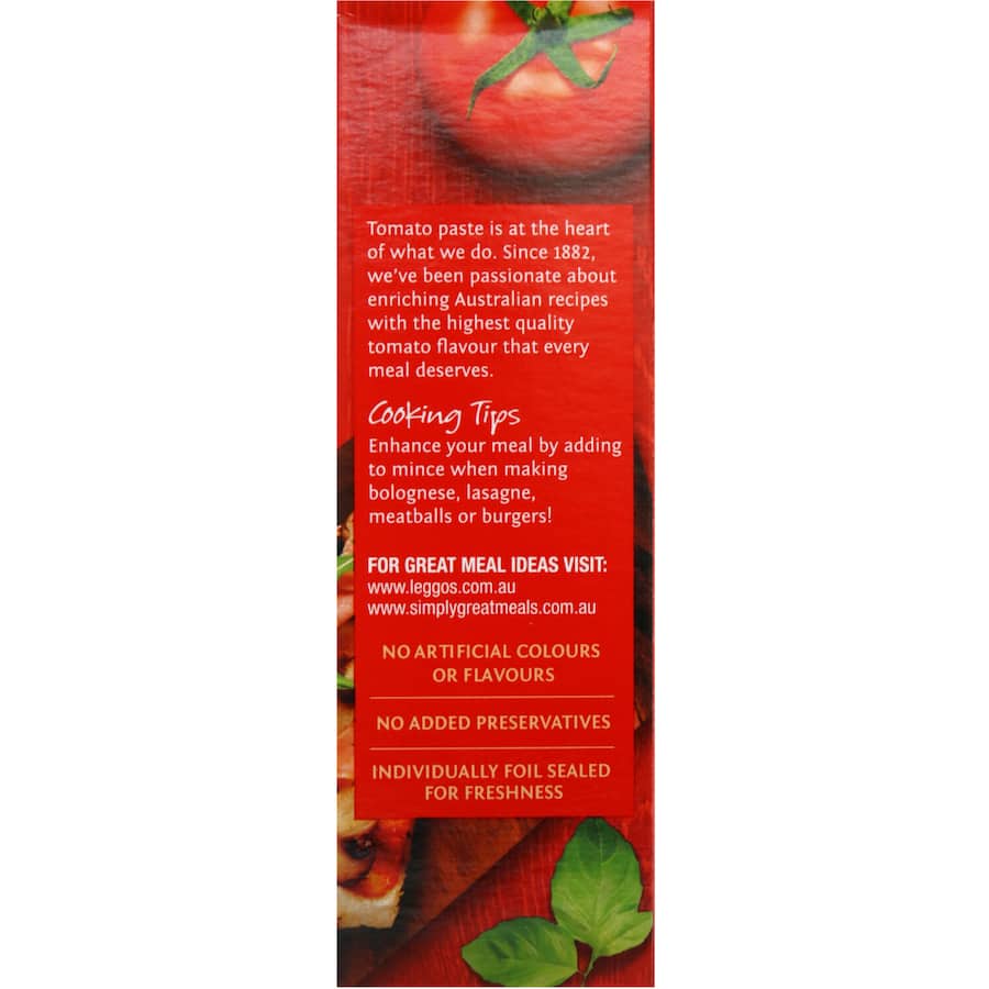 Leggo's Pizza Sauce Garlic, Onions & Herbs 4pk sachets 4 x 50g