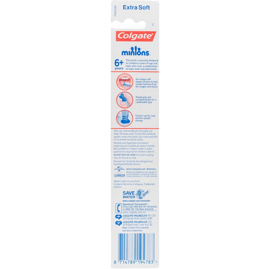 Colgate Youth Smiles Kids Toothbrush 6+ Years Extra Soft Bristles 1pack