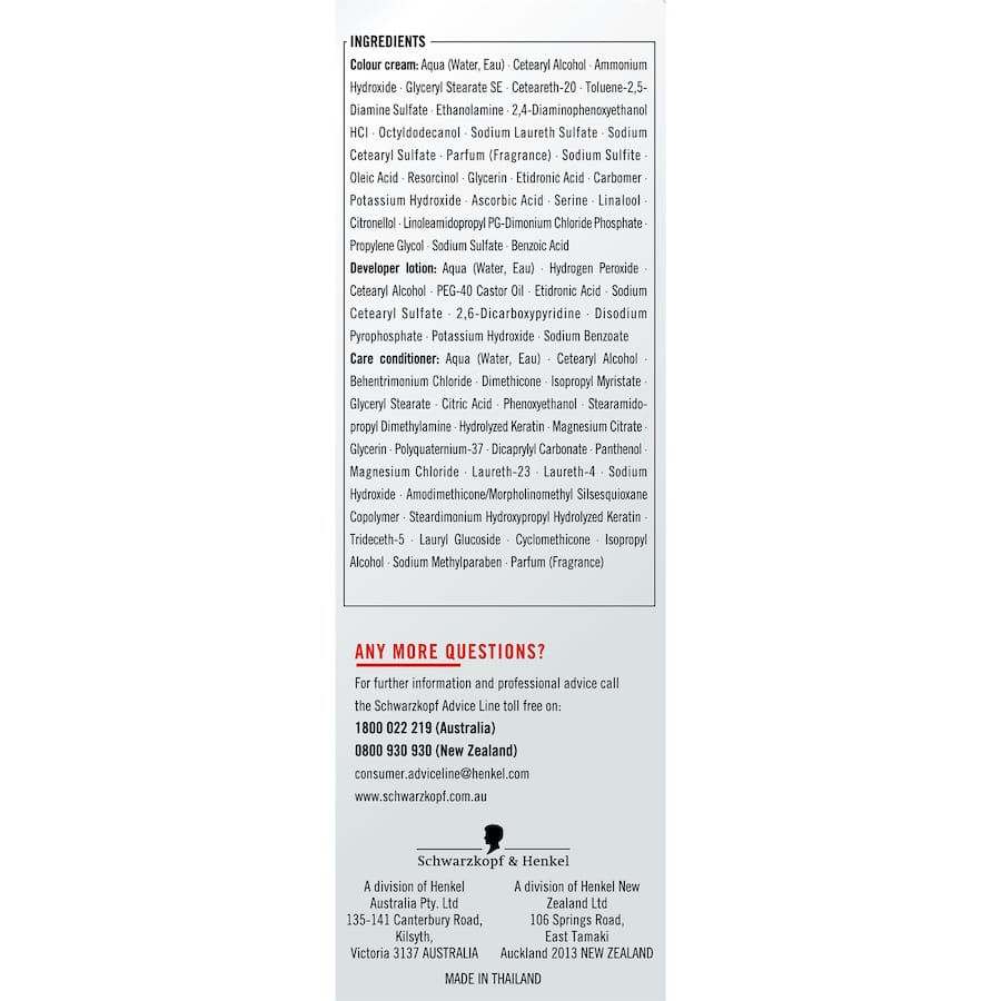 Schwarzkopf Live Colour Permanent Hair Colour Blue Black 1pack