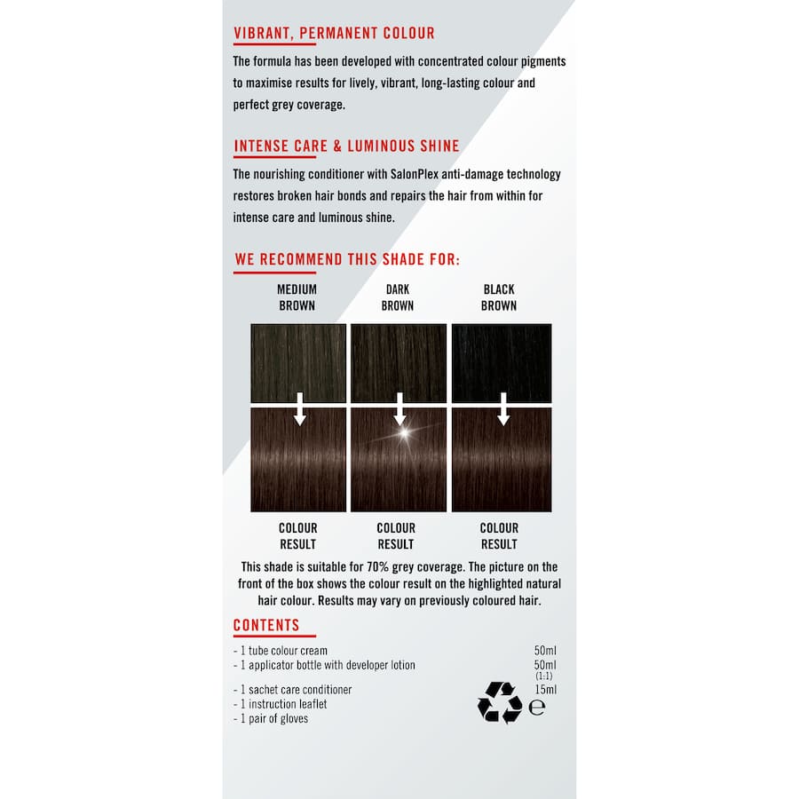 Schwarzkopf Live Colour Permanent Hair Colour Rich Chocolate 1pack