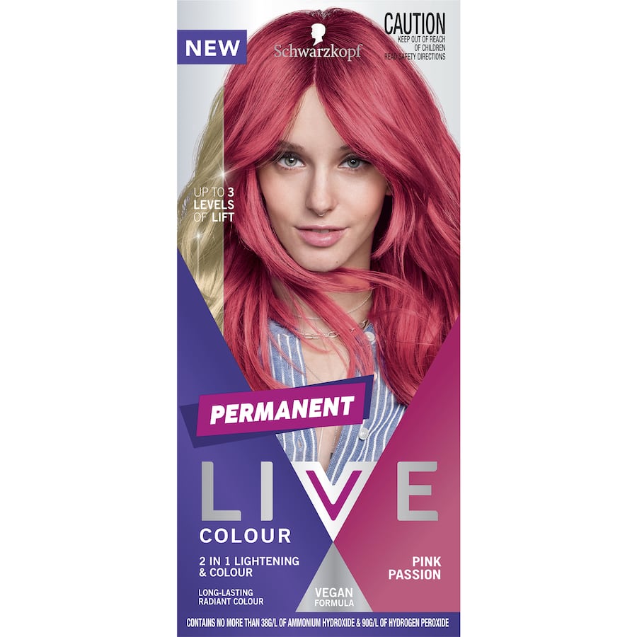 Schwarzkopf Live Colour Permanent Hair Colour Pink