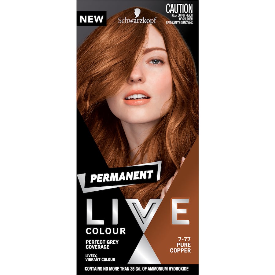 Schwarzkopf Live Colour Permanent Hair Colour Pure Copper 1pack