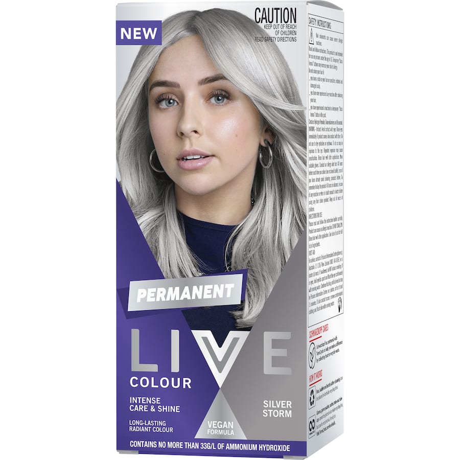 Schwarzkopf Live Colour Permanent Hair Colour Silver