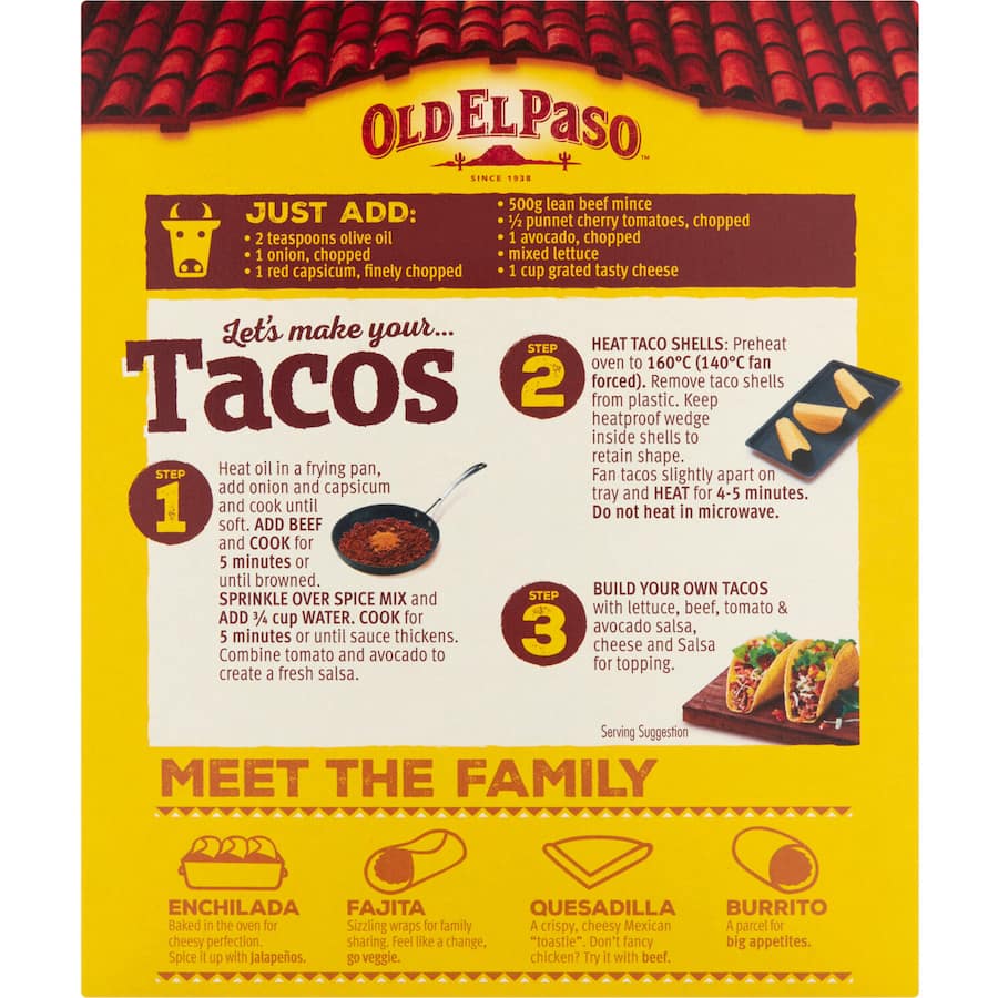 Old El Paso Stand & Stuff Kit Sweet Paprika & Tomato 10 pack 295g