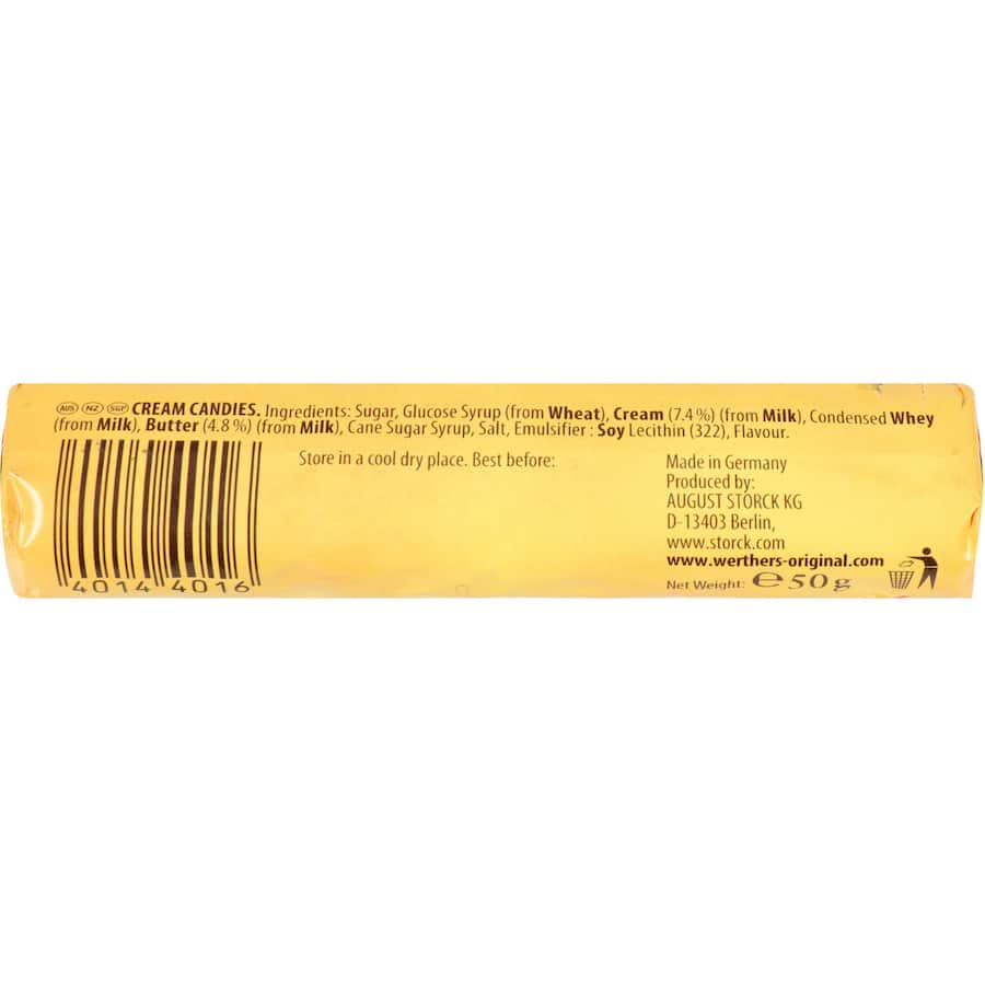 Werthers Original Toffees Cream Caramel Candies 50g
