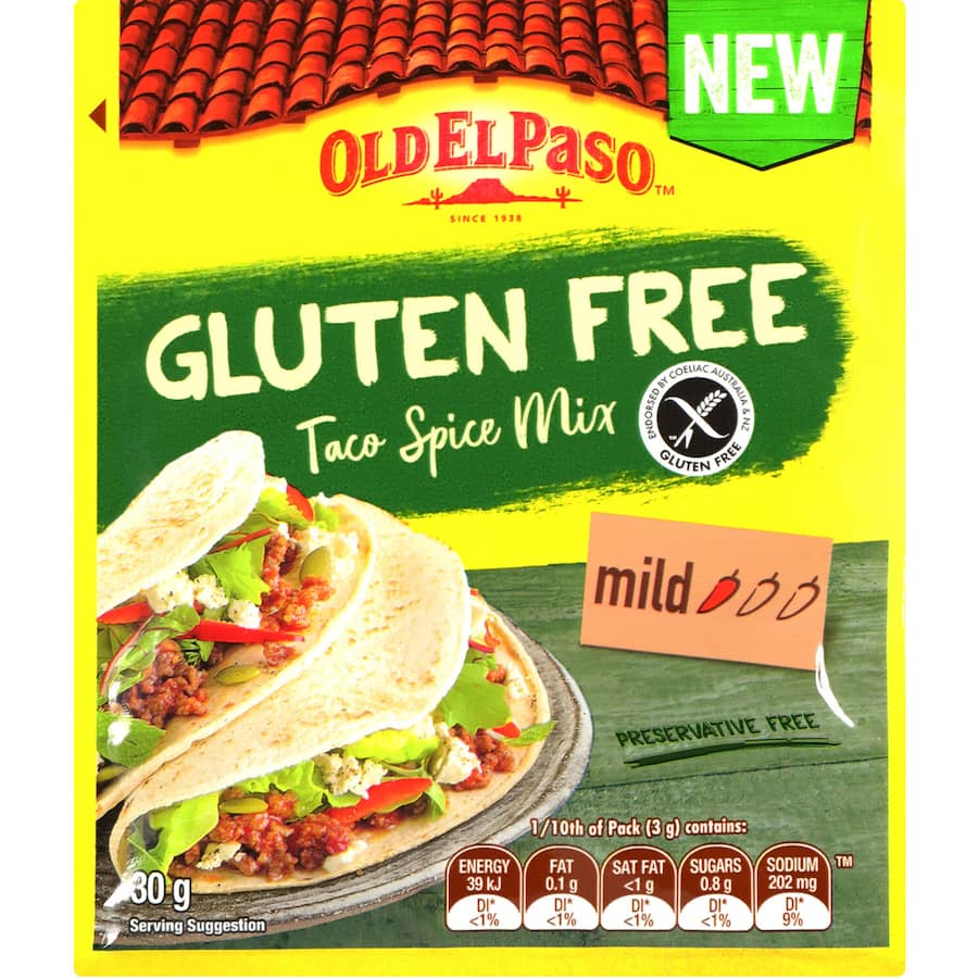 Old El Paso Taco Spice Mix Gluten Free Sachet 30g