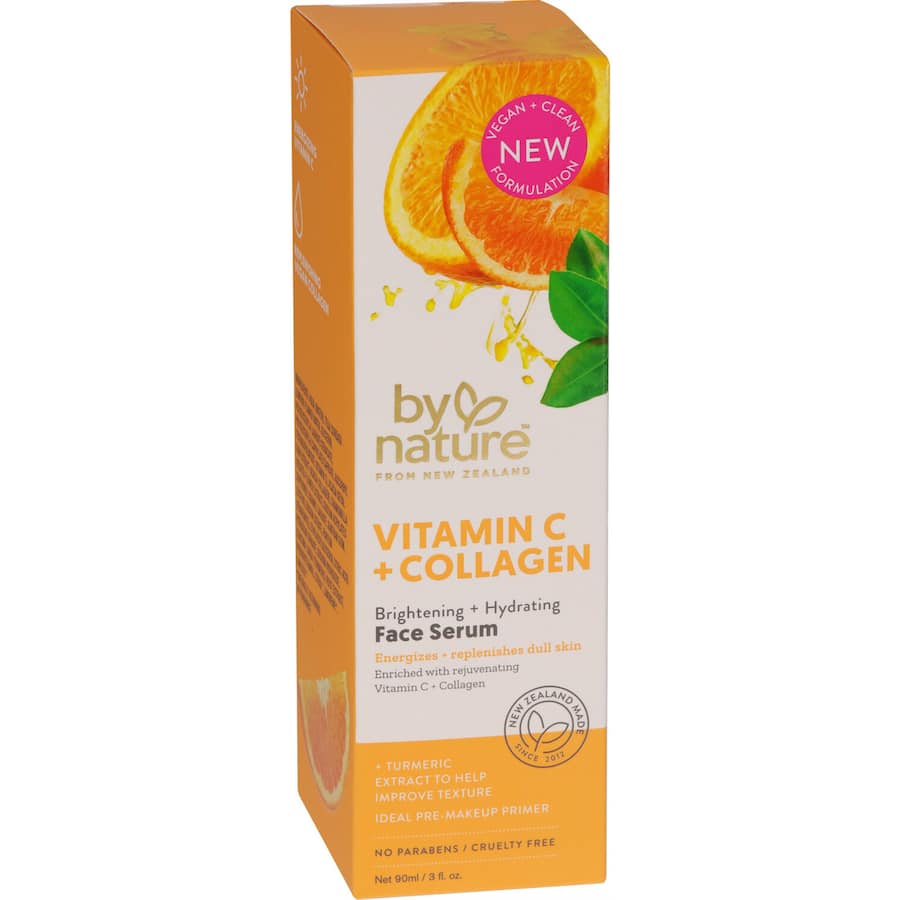 By Nature Face Serum Vitamin C & Collagen 90mL
