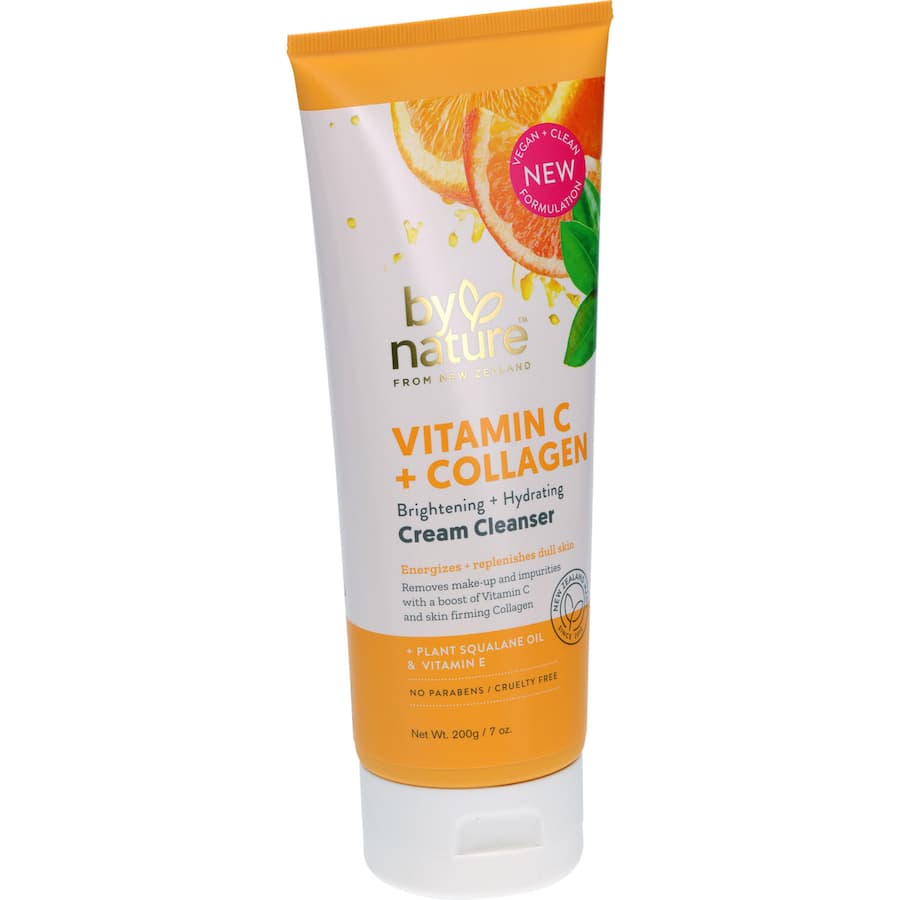 By Nature Cream Cleanser Vitamin C & Collagen Tube 200g