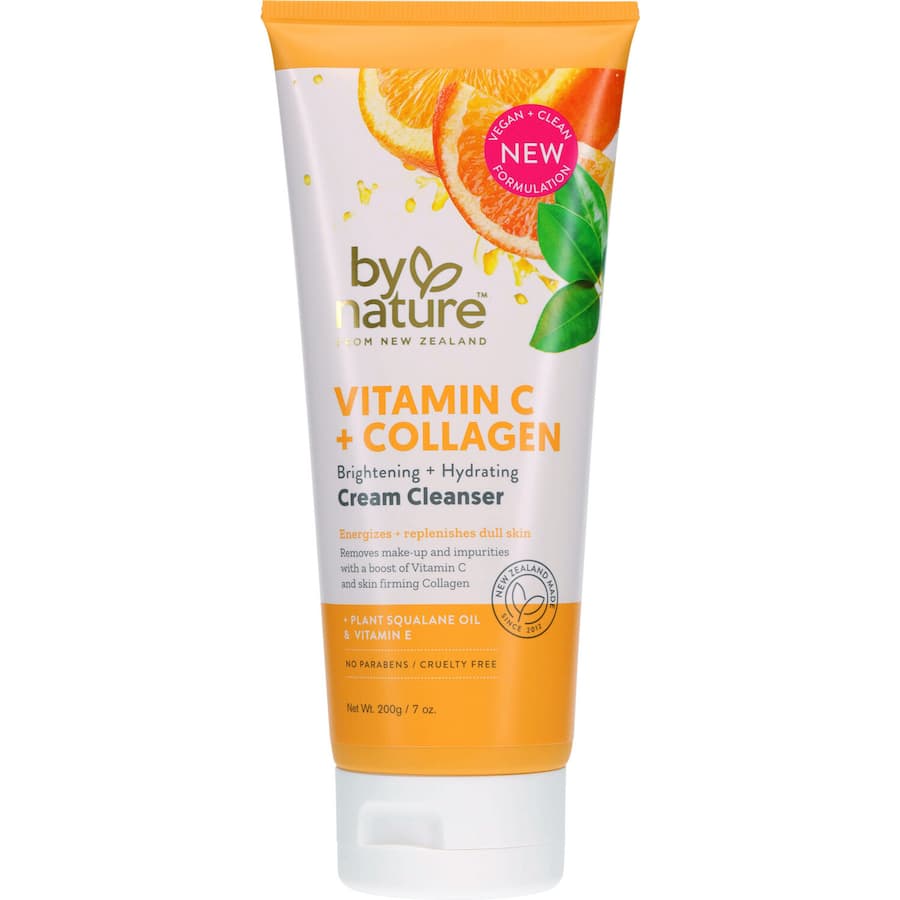 By Nature Cream Cleanser Vitamin C & Collagen Tube 200g