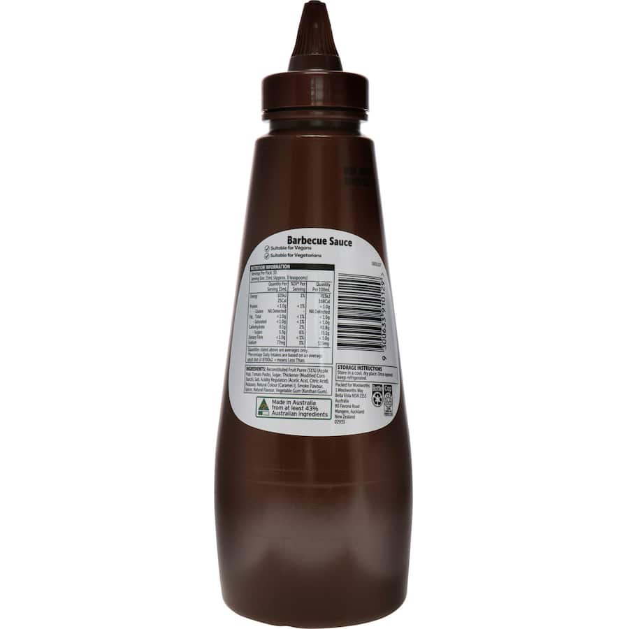 Woolworths Bbq Sauce Squeeze 500mL