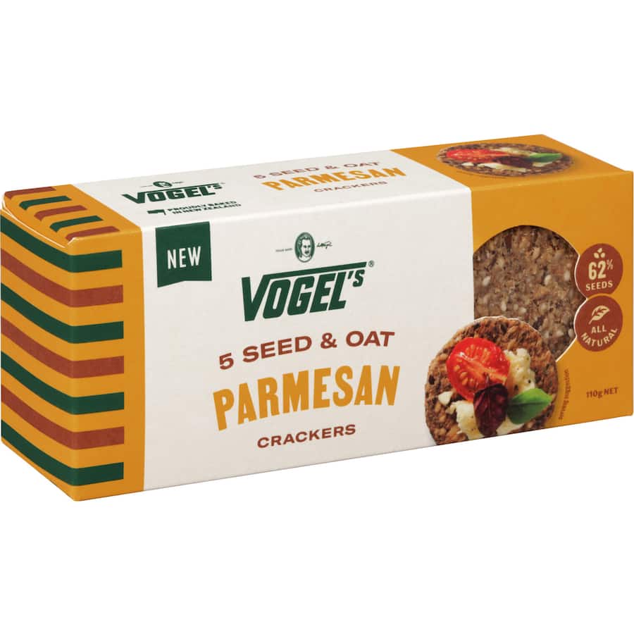 Vogel's Crackers 5 Seed Oat Parmesan 110g
