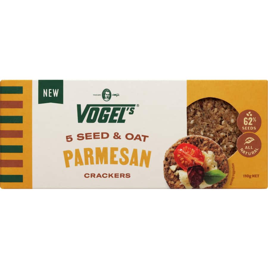 Vogel's Crackers 5 Seed Oat Parmesan 110g