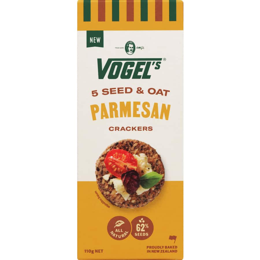 Vogel's Crackers 5 Seed Oat Parmesan 110g