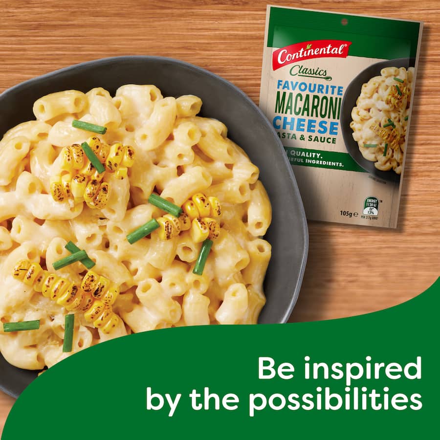 Continental Classics Pasta & Sauce Macaroni Cheese Serves 2 105g