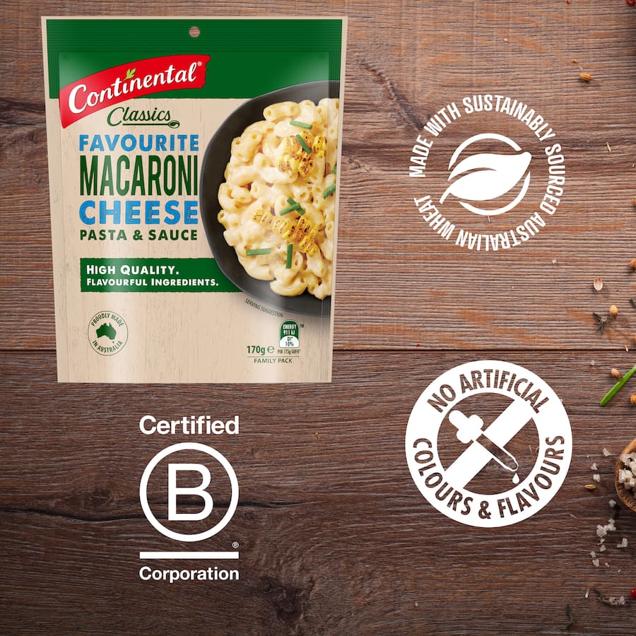 Continental Classics Pasta & Sauce Macaroni Cheese Family pack 170g