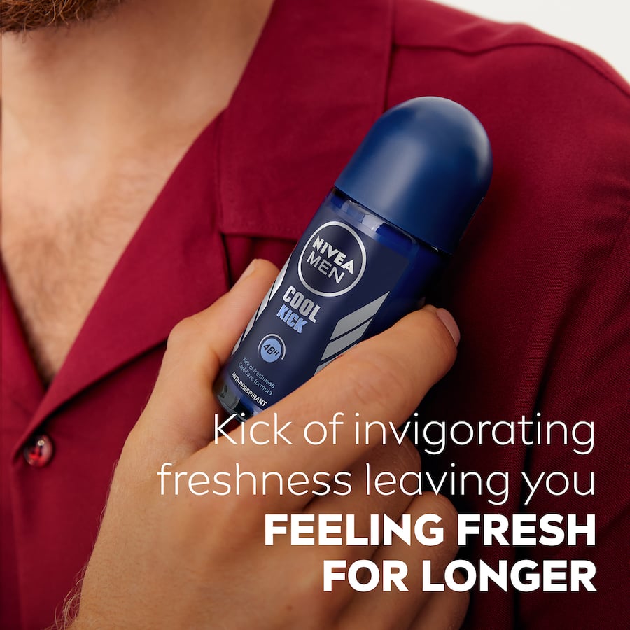 Nivea Men Roll On Deodorant Antiperspirant Cool Kick 50mL