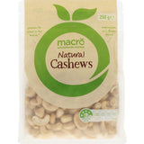 Macro Natural Cashews Raw 250g