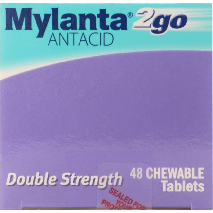 Mylanta 2go Antacid Double Strength 48pack