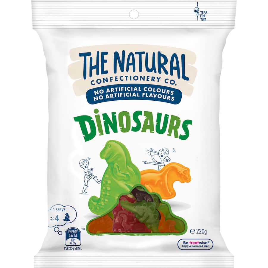 The Natural Confectionery Co. Lollies Dinosaurs 220g