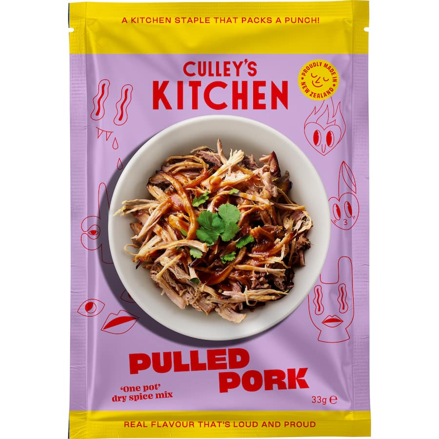 Culley's Kitchen Recipe Base Pulled Pork Sachet 33g