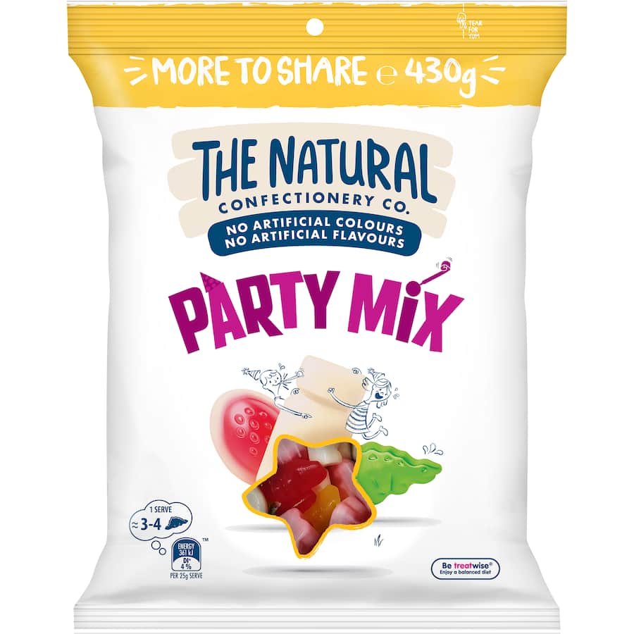 The Natural Confectionery Co. Lollies More To Share Party Mix 430g