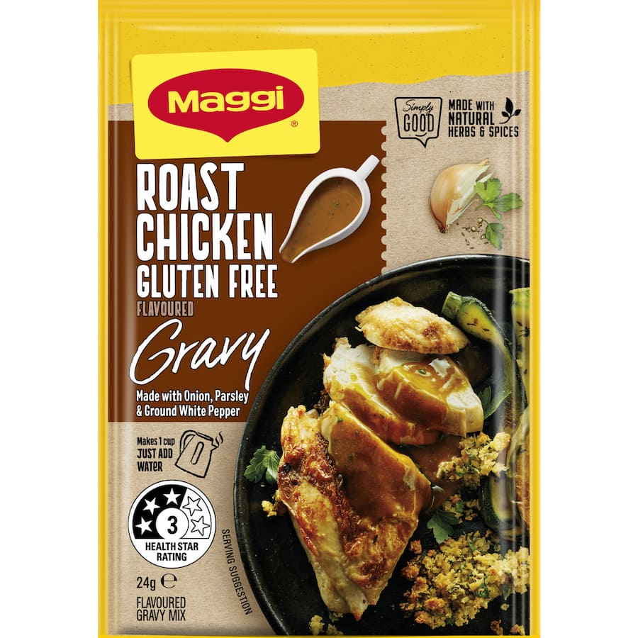 Maggi Instant Gravy Mix Roast Chicken Gluten Free Sachet 24g