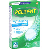 Polident Whitening Daily Cleaner For Dentures And Partials Tablets 36pack
