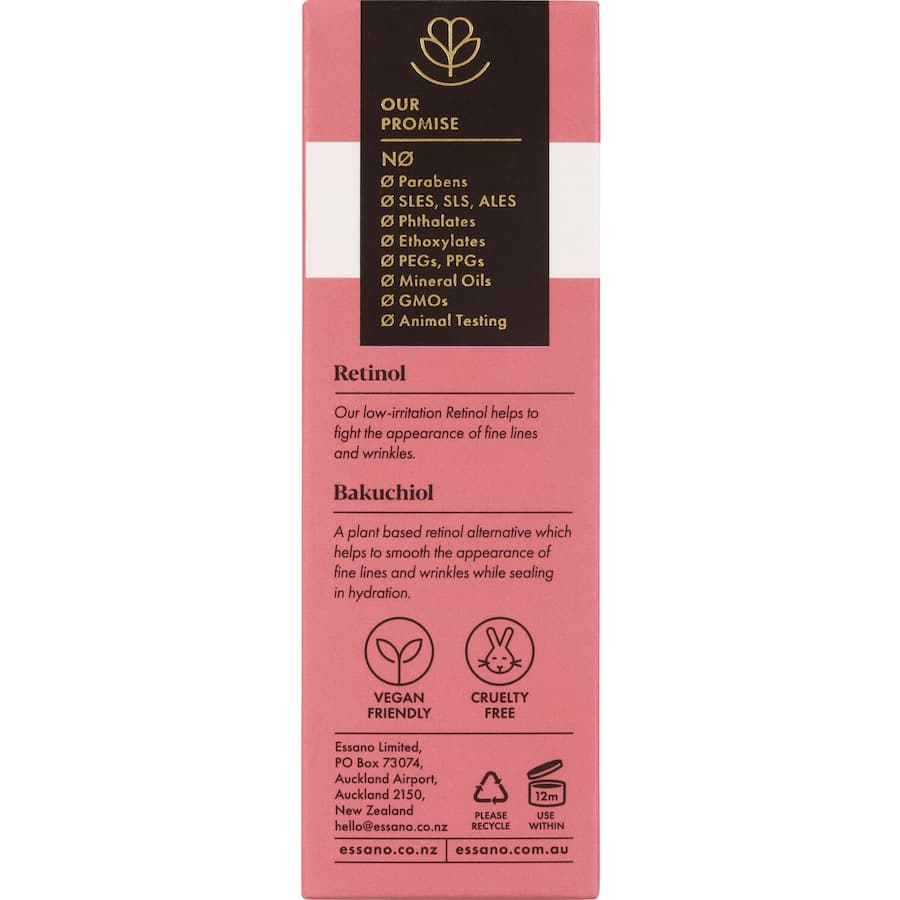 Essano Facial Oil Retinol Night Renewal 20mL